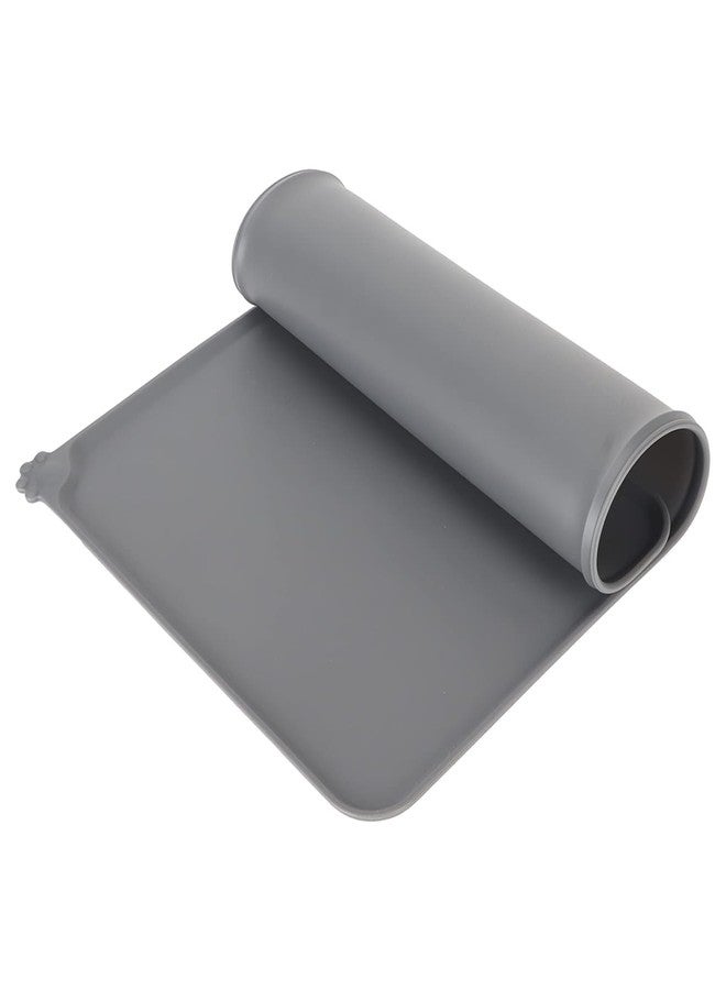 JAGDIV Silicone Pet Food Mat, Dog Cat Food Mat with Raised Edges, Non-Slip Waterproof Dog Cat Feeding Mats - Image 3